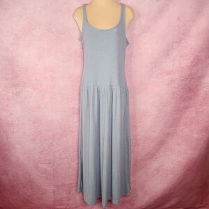 200. Universal Thread Blue Ribbed Maxi Tank Dress Small NWT
